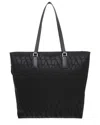 VALENTINO GARAVANI VALENTINO TOILE ICONOGRAPHE LEATHER-TRIM TOTE