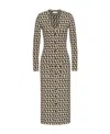 Valentino Toile Iconographe Long Cardigan In Brown