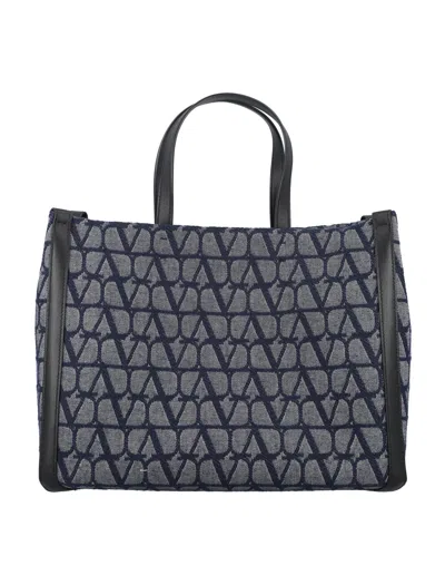 VALENTINO GARAVANI TOILE ICONOGRAPHE MEDIUM TOTE