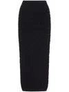Valentino Wool-blend Maxi Skirt In Black