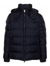 Valentino Garavani Man Puffer Navy Size 42 Polyamide In Azul