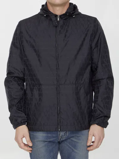 Valentino Toile Iconographe Light Bomber Jacket In Black