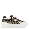 Valentino Garavani Valentino Toile Iconographe One Stud Xl Sneakers In Beige