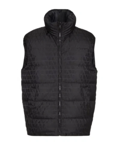 VALENTINO VALENTINO	TOILE ICONOGRAPHE HIGH NECK PADDED GILET