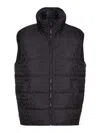 Valentino Iconographe High Neck Padded Quilted Vest In Blue