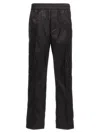 Valentino Pantalone In Nylon Con Motivo Toile Iconographe All Over In Black