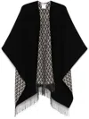 Valentino Toile Iconographe Poncho In Black