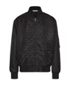Valentino Geometric Pattern Lightweight Bomber Jacket In Black