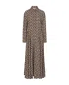 Valentino Toile Iconographe Silk Maxi Dress In Multicolor