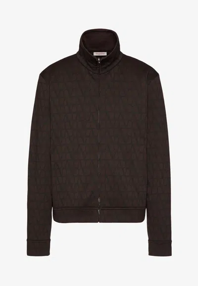 Valentino Toile Iconographe-print Track Jacket In Black
