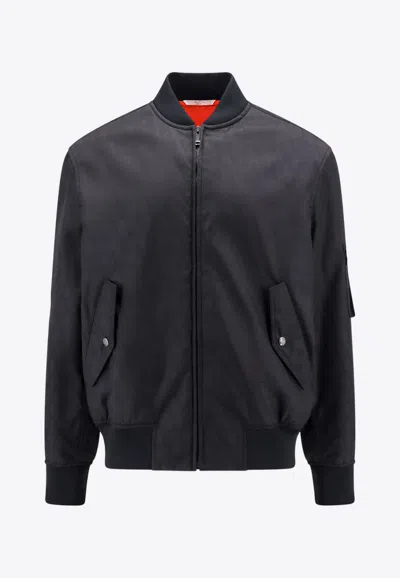 Valentino Toile Iconographe Light Bomber Jacket In Black