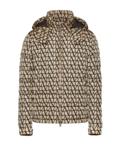 VALENTINO VALENTINO TOILE ICONOGRAPHE-PRINT LONG-SLEEVED PADDED JACKET
