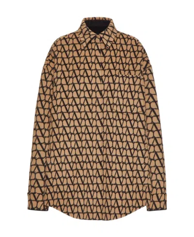 VALENTINO VALENTINO MONOGRAMMED LONG-SLEEVED SHIRT