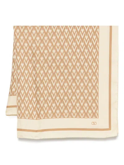 Valentino Toile Iconographe-print Scarf In Neutrals