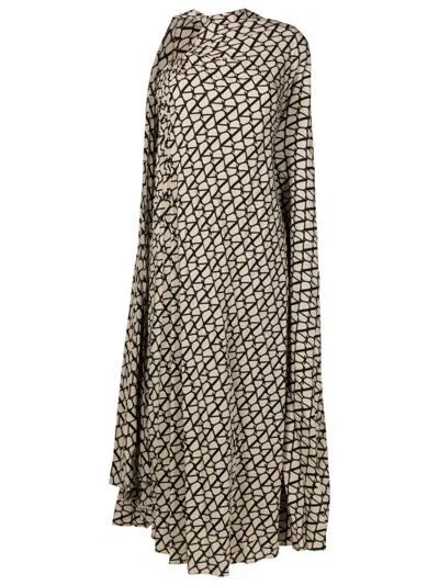 Valentino Toile Iconographe-print Silk Dress