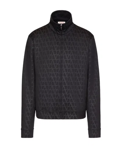 VALENTINO TOILE ICONOGRAPHE PRINT ZIP-UP SWEATSHIRT