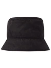 Valentino Logo-print Dropped-brim Bucket Hat In Black