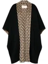 Valentino Toile Iconographe Reversible Coat In Black