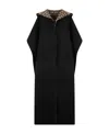 Valentino Double Coat Toile Iconographe Cape In Black