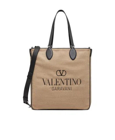 Valentino Garavani Toile Iconographe Reversible Tote Bag In Nude