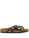 Valentino Iconographer Canvas Slides With In Neutrals