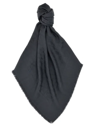 Valentino Toile Iconographe Scarves, Foulards Gray In Black