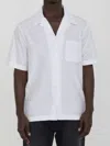 Valentino Toile Iconographe Pattern Cotton Poplin Bowling Shirt In White