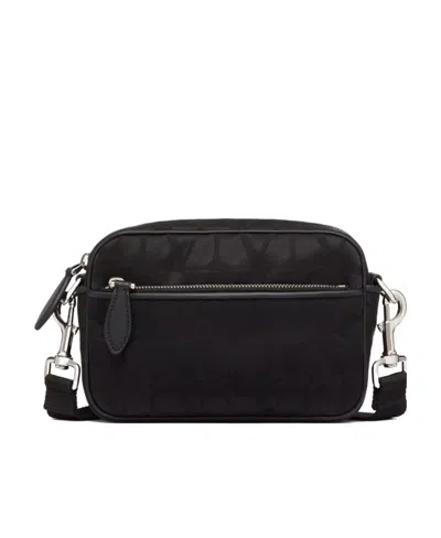 VALENTINO GARAVANI VALENTINO TOILE ICONOGRAPHE ZIP-UP SHOULDER BAG