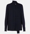 Valentino Blue Toile Iconographe-jacquard Silk Blouse In Blau
