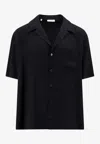 Valentino Toile Iconographe-pattern Silk Shirt In Black