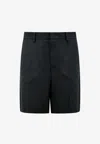 Valentino Toile Iconographe Silk Shorts In Black