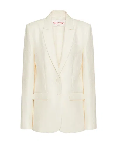 VALENTINO VALENTINO TOILE ICONOGRAPHE STRAIGHT HEM BLAZER