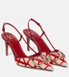 Valentino Vlogo Signature Slingback Pumps In Multicoloured
