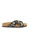 Valentino Iconographer Canvas Slides With In Multicolor