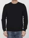 Valentino Garavani Man Sweater Black Size L Virgin Wool In Black