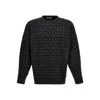 Valentino Toile Iconographe Sweater In Gray