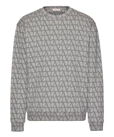 Valentino Toile Iconographe Sweatshirt In Gray