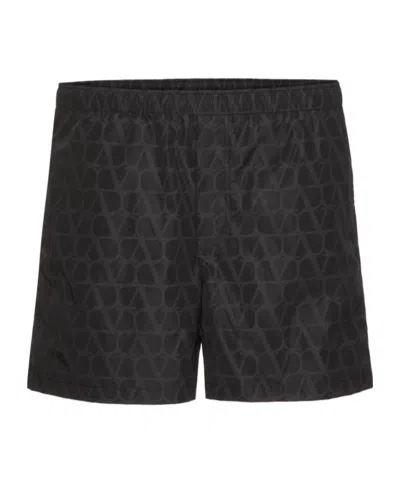 VALENTINO VALENTINO MONOGRAM SWIM SHORTS