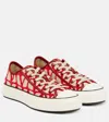 Valentino Garavani Sneakers Mit Muster In Red