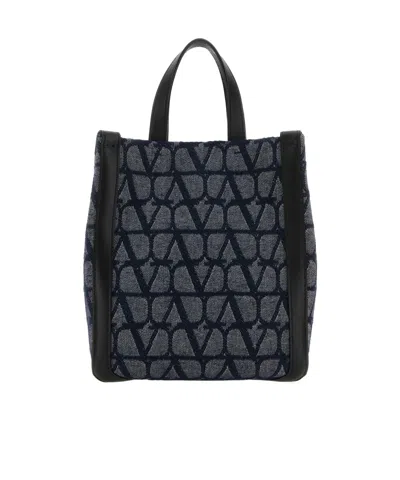 VALENTINO GARAVANI VALENTINO	ALL-OVER LOGO PATTERNED TOP HANDLE BAG