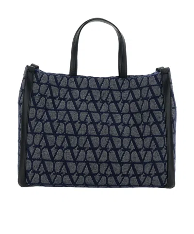 VALENTINO GARAVANI VALENTINO TOILE ICONOGRAPHE TOP HANDLE BAG