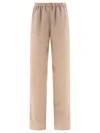 Valentino Toile Iconographe Silk Pants In Pink
