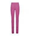 Valentino Toile Iconographe Tulle Tights In Pink