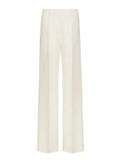 Valentino Hose Aus Crepe Couture Frau Elfenbein 44 In White