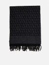 VALENTINO TOILE ICONOGRAPHE WOOL AND CASHMERE SCARF