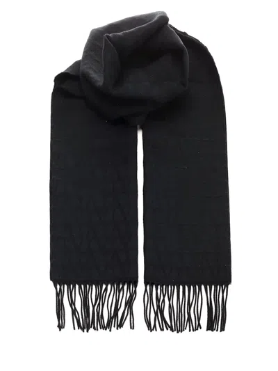 Valentino Toile Iconographe Wool Scarf Scarves And Foulards Black