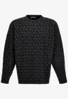 Valentino Toile Iconographe Sweater In Gray