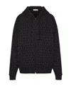 Valentino Toile Iconographe Print Zip-up Hoodie In Black