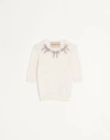 Valentino White Cotton Pullover