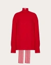 Valentino Top En Georgette Femme Rouge 48 In Red